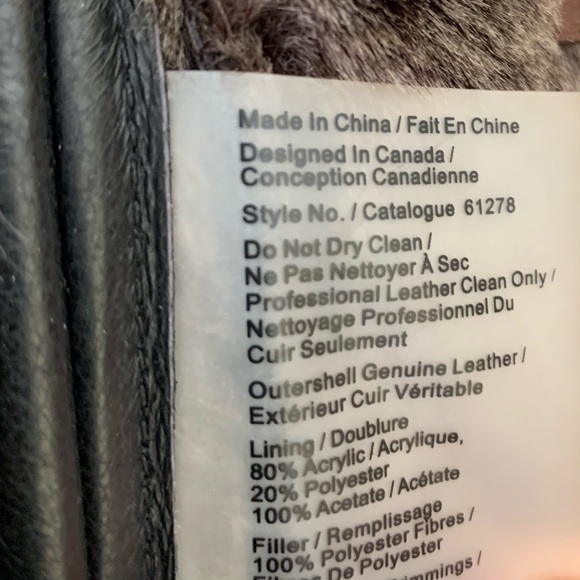 Danier black real leather long winter jacket Coat Thinsulate & Faux Fur Lining - Picture 8 of 16